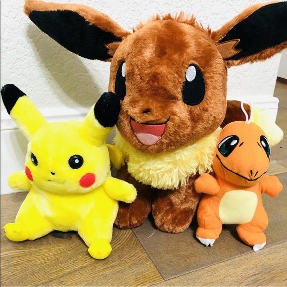 Pokemon Other - Lot Of 3 Pokemon Plush Toys